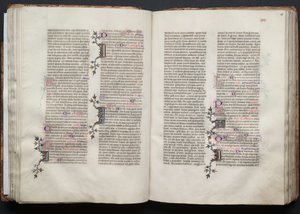 The Gotha Missal: Fol. 46r, Tekst, ca. 1375. af Master of the Boqueteaux