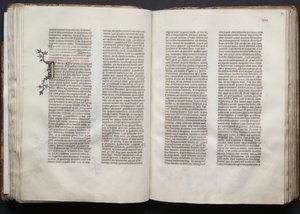 The Gotha Missal: Fol. 46v, tekst, ca. 1375. af Master of the Boqueteaux