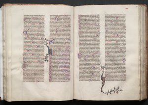 The Gotha Missal: Fol. 54r, Tekst, ca. 1375. af Master of the Boqueteaux