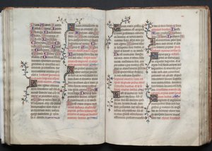 The Gotha Missal: Fol. 66r, Tekst, ca. 1375. af Master of the Boqueteaux