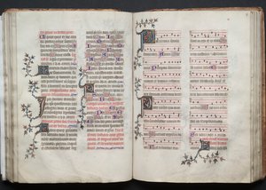 The Gotha Missal: Fol. 67r, Tekst, ca. 1375. af Master of the Boqueteaux
