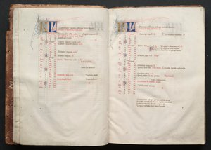 The Gotha Missal: Fol. 6r, tekst, c. 1375. af Master of the Boqueteaux