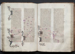 The Gotha Missal: Fol. 71r, Tekst, ca. 1375. af Master of the Boqueteaux