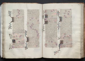 The Gotha Missal: Fol. 72r, Tekst, ca. 1375. af Master of the Boqueteaux