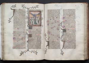 The Gotha Missal: Fol. 76v, Himmelfarten, ca. 1375.