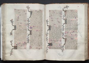 The Gotha Missal: Fol. 81r, Tekst, ca. 1375. af Master of the Boqueteaux