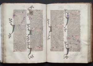 The Gotha Missal: Fol. 82r, Tekst, ca. 1375. af Master of the Boqueteaux