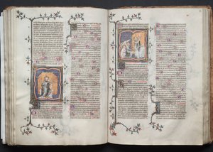 The Gotha Missal: Fol. 82v, Treenigheden, ca. 1375.