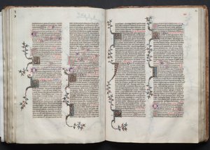 The Gotha Missal: Fol. 84r, Tekst, ca. 1375. af Master of the Boqueteaux