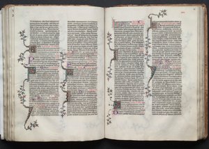 The Gotha Missal: Fol. 86r, Tekst, ca. 1375. af Master of the Boqueteaux