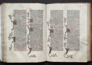 The Gotha Missal: Fol. 87r, Tekst , ca. 1375. af Master of the Boqueteaux