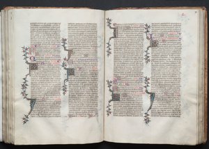 The Gotha Missal: Fol. 93r, Tekst, ca. 1375. af Master of the Boqueteaux