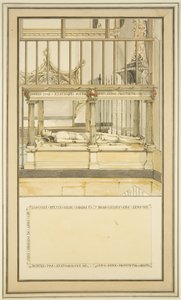 Biskop Paul Bushs grav i Bristol Cathedral, ca. 1799 (akvarel på papir) af Master of the Bristol Church Monuments