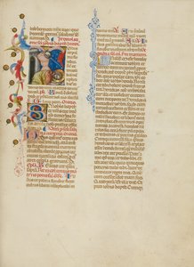 Initial J: Johannes Døberens halshugning af Master of the Brussels Initials