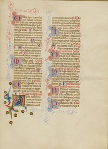 Initial M: Sankt Lukas af Master of the Brussels Initials