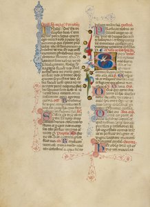 Indledende S: Helligåndens due af Master of the Brussels Initials