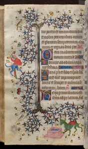 Timebog for Karl den Ædle, konge af Navarra (1361-1425): fol. 129v, Tekst af Master of the Brussels Initials and Associates