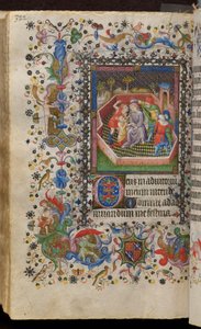Timebog for Karl den Ædle, konge af Navarra (1361-1425): fol. 161v, Spott af Kristus af Master of the Brussels Initials and Associates