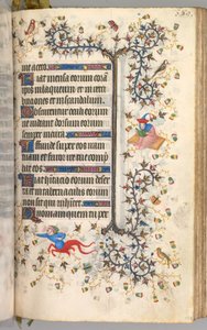 Timebog for Karl den Ædle, konge af Navarra (1361-1425): fol. 189r, Tekst af Master of the Brussels Initials and Associates