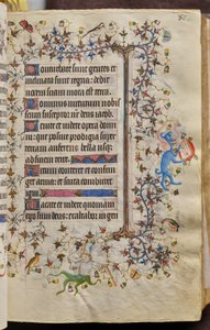 Timebog for Karl den Ædle, konge af Navarra (1361-1425): fol. 41r, Tekst af Master of the Brussels Initials and Associates