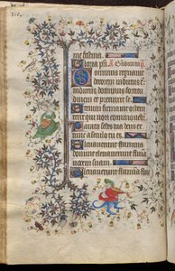 Timebog for Karl den Ædle, konge af Navarra (1361-1425): fol. 55v, Tekst af Master of the Brussels Initials and Associates