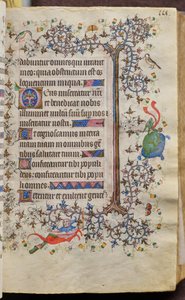 Timebog for Karl den Ædle, konge af Navarra (1361-1425): fol. 58r, Tekst af Master of the Brussels Initials and Associates