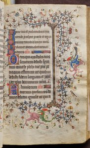 Timebog for Karl den Ædle, konge af Navarra (1361-1425): fol. 73r, Tekst af Master of the Brussels Initials and Associates
