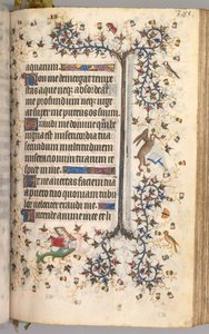 Timer for Karl den Adelige, konge af Navarra 1361-1425: fol. 188r, Tekst, ca. 1405. af Master of the Brussels Initials and Associates