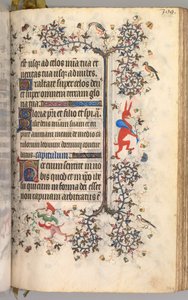 Timer for Karl den Adelige, konge af Navarra 1361-1425: fol. 194r, Tekst, ca. 1405. af Master of the Brussels Initials and Associates