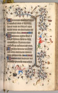 Timer for Karl den Adelige, konge af Navarra 1361-1425: fol. 198r, Tekst, ca. 1405.