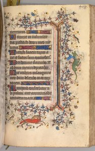 Timer for Karl den Adelige, konge af Navarra 1361-1425: fol. 229r, Tekst, ca. 1405. af Master of the Brussels Initials and Associates