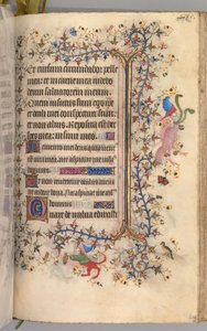 Timer for Karl den Adelige, konge af Navarra 1361-1425: fol. 237r, Tekst, ca. 1405. af Master of the Brussels Initials and Associates