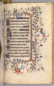Timer for Karl den Adelige, konge af Navarra 1361-1425: fol. 242r, Tekst, ca. 1405. af Master of the Brussels Initials and Associates
