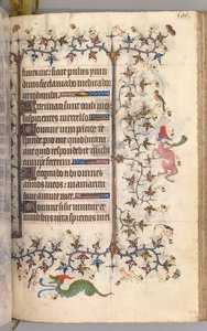 Timer for Karl den Adelige, konge af Navarra 1361-1425: fol. 247r, Tekst, ca. 1405. af Master of the Brussels Initials and Associates