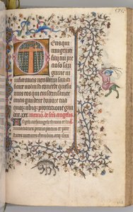 Timer for Karl den Adelige, konge af Navarra 1361-1425: fol. 262r, Passionsinstrumenter, ca. 1 af Master of the Brussels Initials and Associates