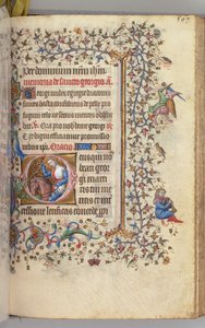Timer for Karl den Adelige, konge af Navarra 1361-1425, fol. 278r, St. George, ca. 1405. af Master of the Brussels Initials and Associates