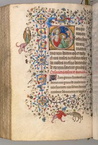 Timer for Karl den Adelige, konge af Navarra 1361-1425, fol. 280V, SS. Job og Eustace, ca. 1405.