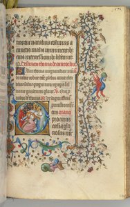 Timer for Karl den Adelige, konge af Navarra 1361-1425, fol. 282r, St. Thomas à Becket, ca. 1405. af Master of the Brussels Initials and Associates