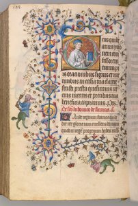 Timer for Karl den Adelige, konge af Navarra 1361-1425, fol. 293v, St. Yoon, ca. 1405.