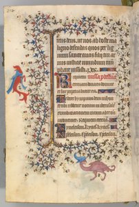 Timer for Karl den Adelige, konge af Navarra 1361-1425, fol. 321v, Dødsbuste, ca. 1405. af Master of the Brussels Initials and Associates