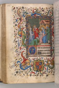 Timer for Karl den Adelige, konge af Navarra 1361-1425: fol. 78v, Tilbedelse af Magi Sext, ca.
