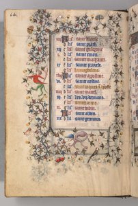 Timer for Karl den Adelige, konge af Navarra 1361-1425: fol. 7v, juli, ca. 1405. af Master of the Brussels Initials and Associates