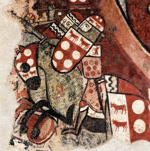 Erobringen af Mallorca, detalje af en fresco af Master of the Conquest of Mallorca af Master of the Conquest of Mallorca