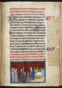 Bomuld Tiberius B. VIII f.57r Kongen modtager ringen 