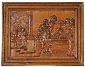Eger intarsia panel, midten af 1600-tallet af Master of the Decorated Background
