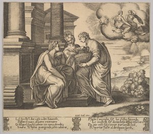 Tavle 11: Psyche giver gaver til sine søstre, fra 