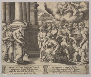 Plade 2: de mennesker, der yder guddommelig hæder til Psyche, fra 