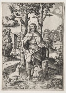 Saint-Roch af Master of the Die