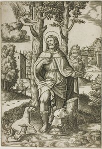St. Roch af Master of the Die