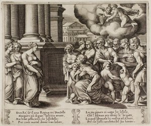 De mennesker, der giver Psyche guddommelig ære af Master of the Die